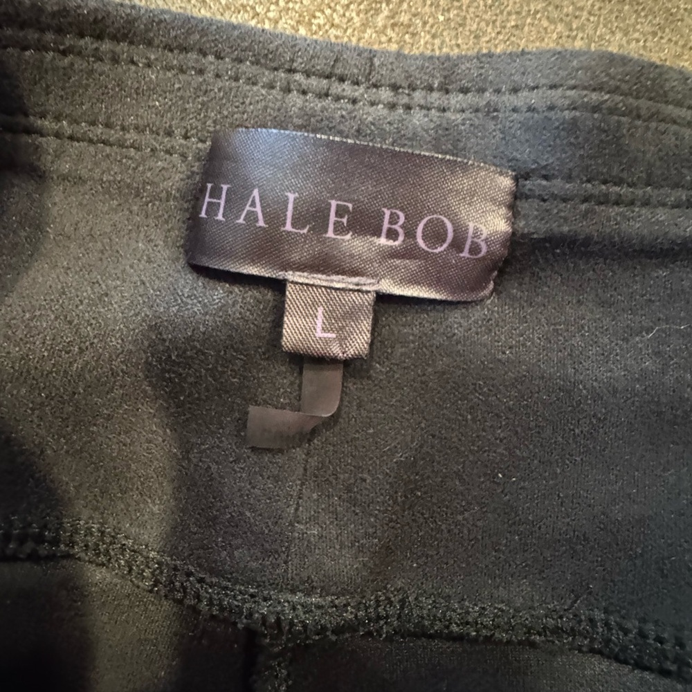 Black Faux Suede Leggings - Picture 4 of 5